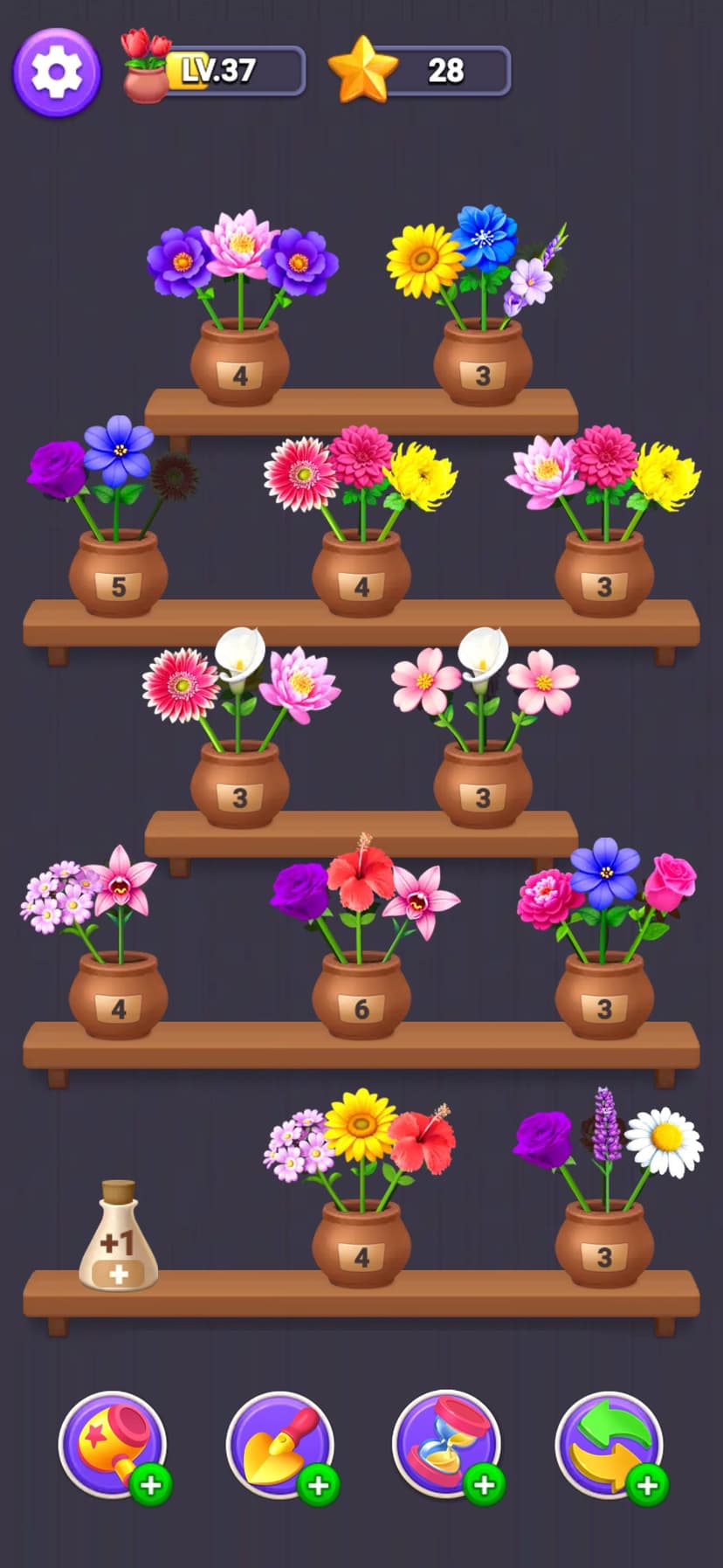 Flower Merge - Blossom Games screenshot 1 - screenshot