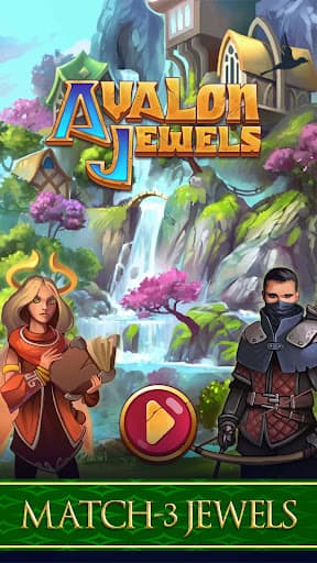 Avalon Jewels Match-3 screenshot 1 - screenshot