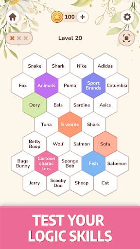 Hexa Ties: Word Associations screenshot 3 - screenshot