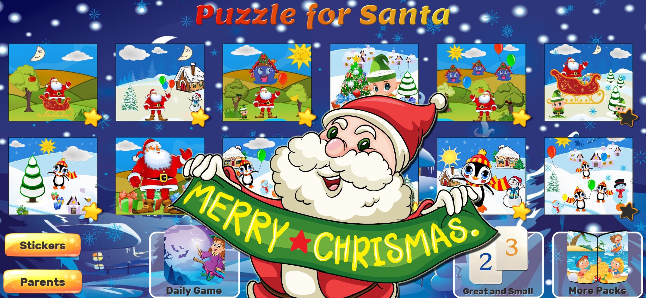 Santa Puzzles: Christmas Games screenshot 1 - screenshot