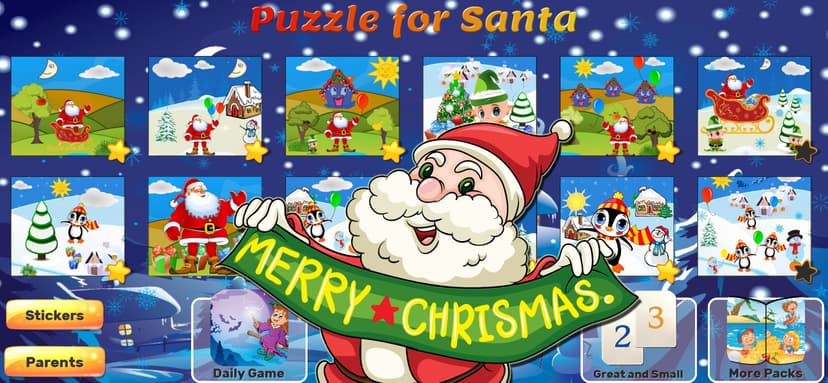 Santa Puzzles: Christmas Games screenshot 1 - screenshot