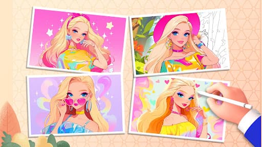 Doll Color: Princess Coloring screenshot 8 - screenshot