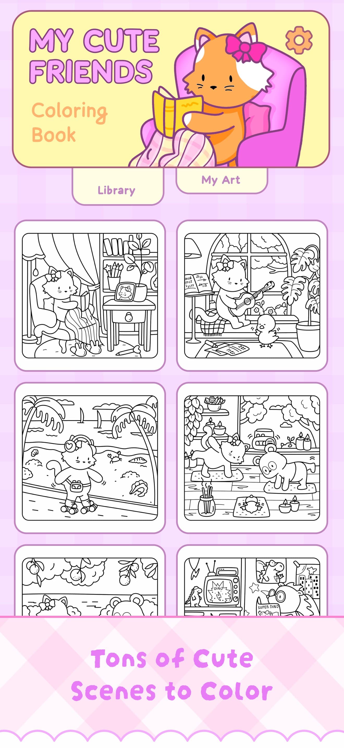 My Cute Friends: Coloring Book screenshot 2 - screenshot