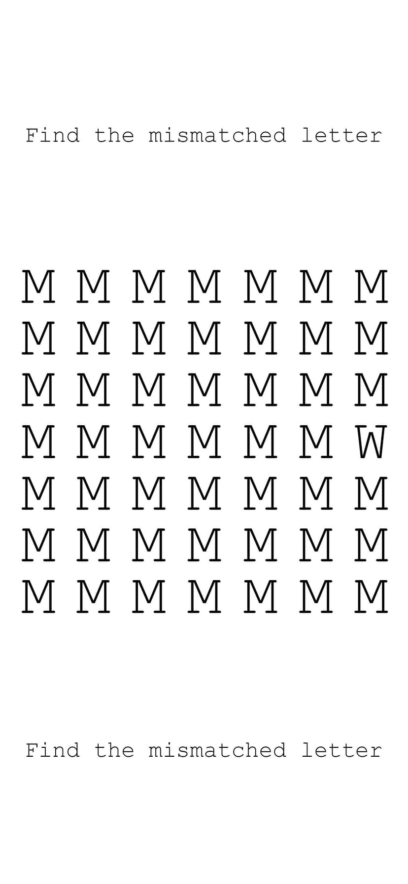 The Impossible Letter Game screenshot 1 - screenshot