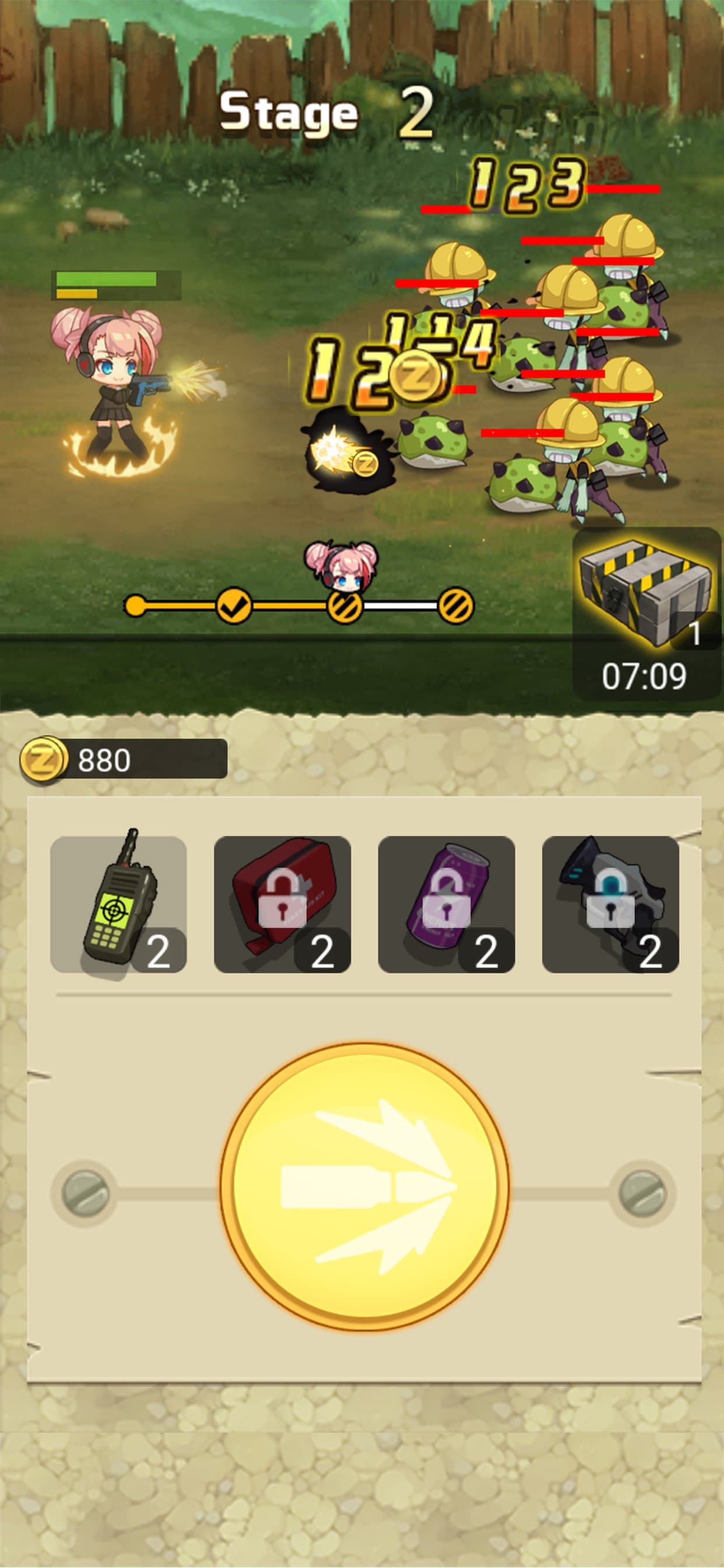 Merge Rush Z screenshot 1 - screenshot