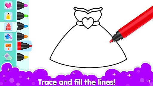 Coloring and Drawing For Girls screenshot 1 - screenshot
