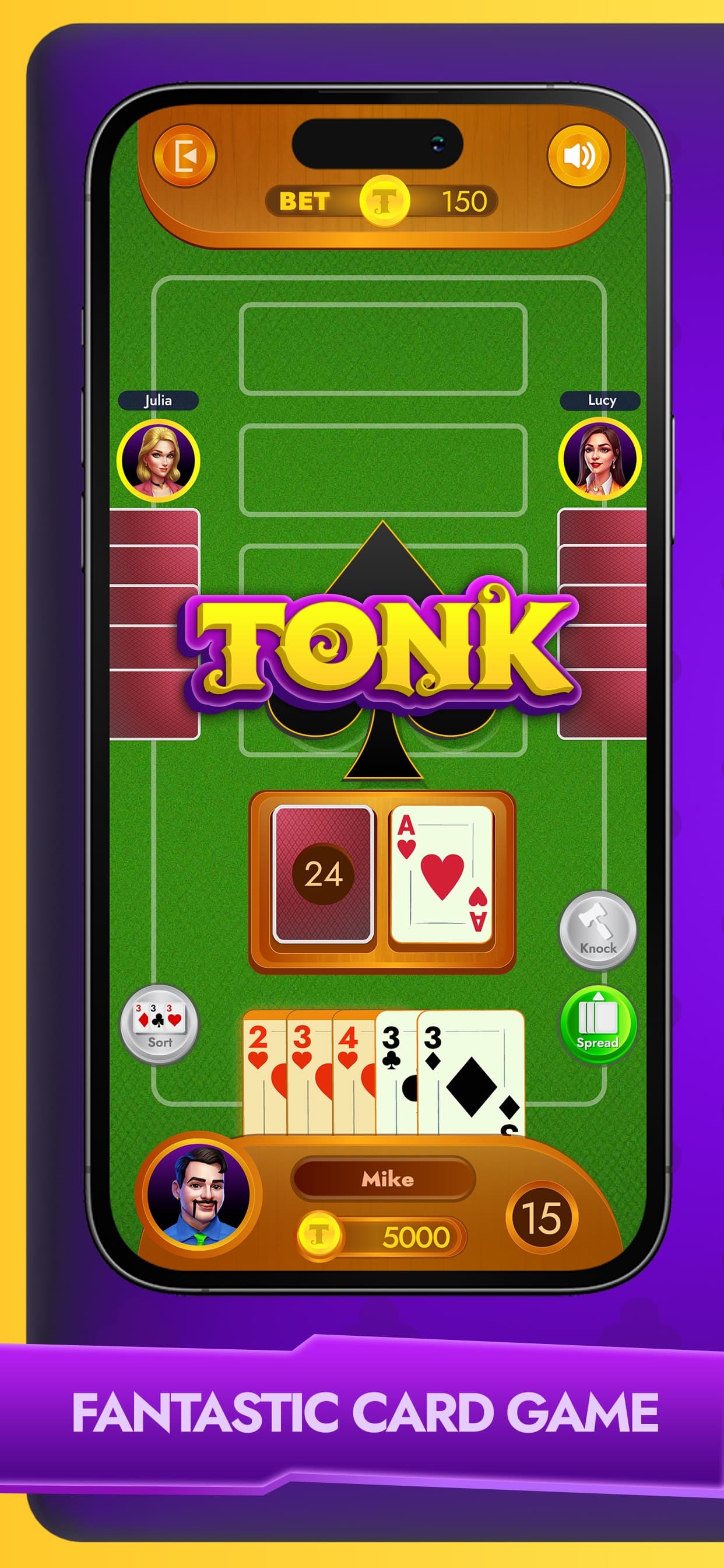 Tonk - Classic Card Game screenshot 1 - screenshot
