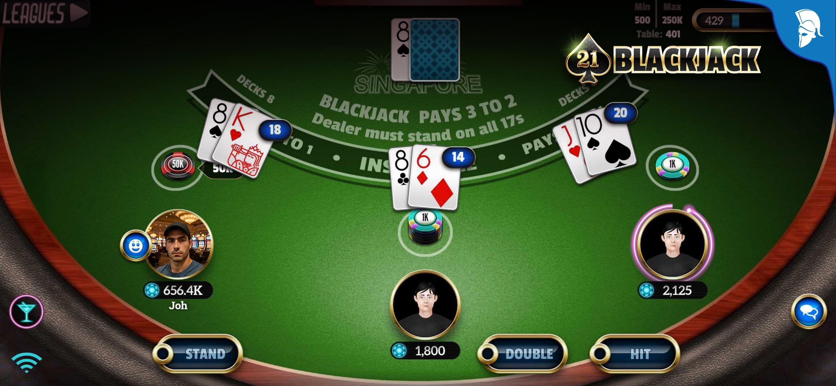 Blackjack 21: Live Casino game screenshot 5 - screenshot