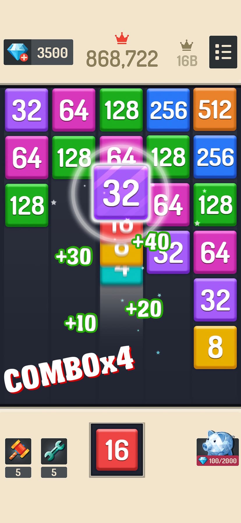 Merge Block - Number Puzzle screenshot 3 - screenshot
