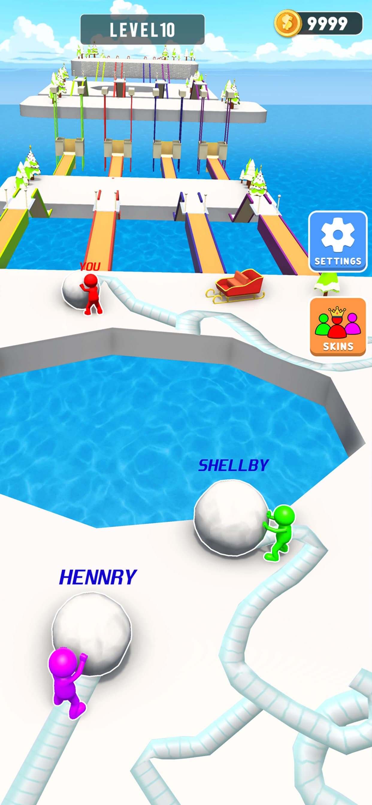 Snow Sprint: 3D Race Rush screenshot 2 - screenshot