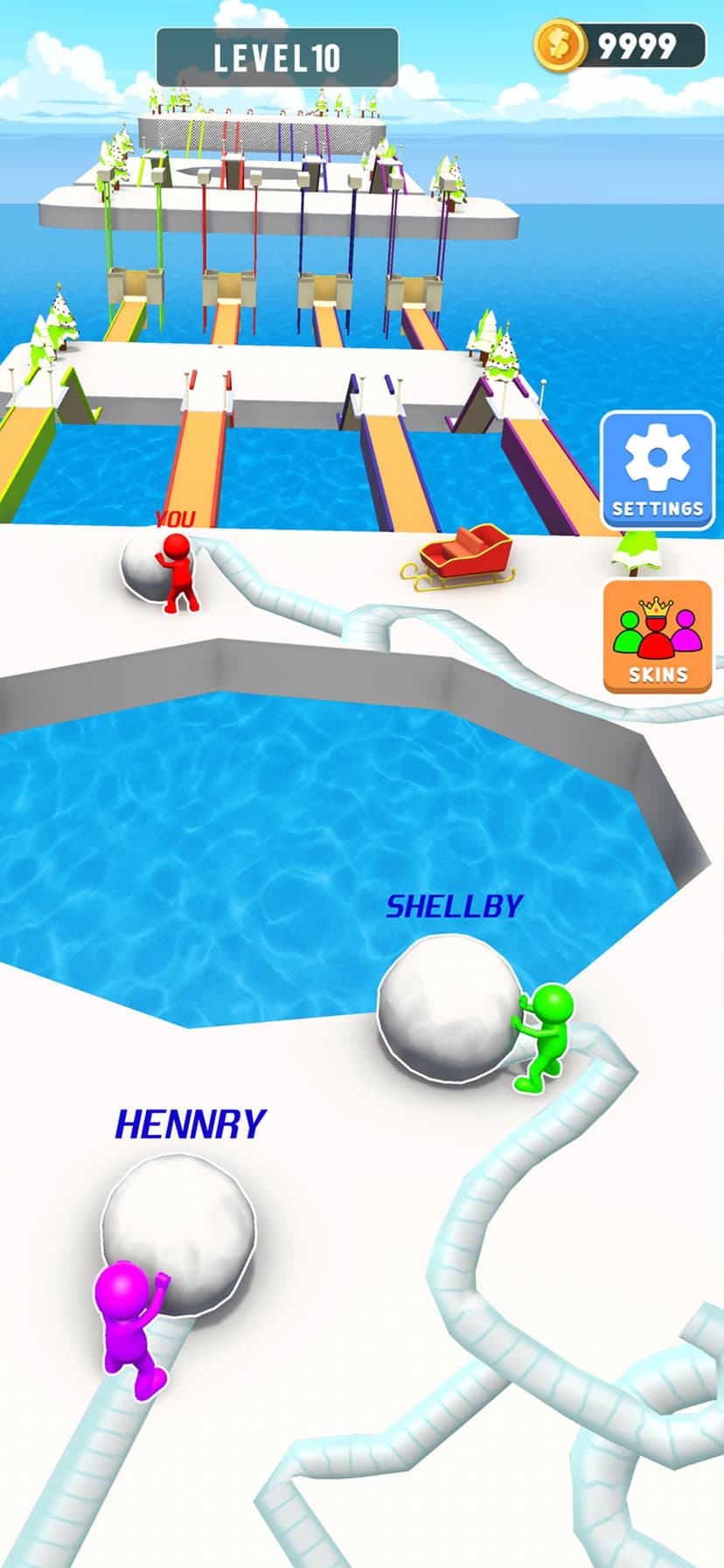 Snow Sprint: 3D Race Rush screenshot 2 - screenshot