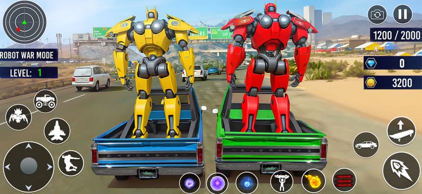 Octopus Robot Car Game 3D- War screenshot 2 - screenshot
