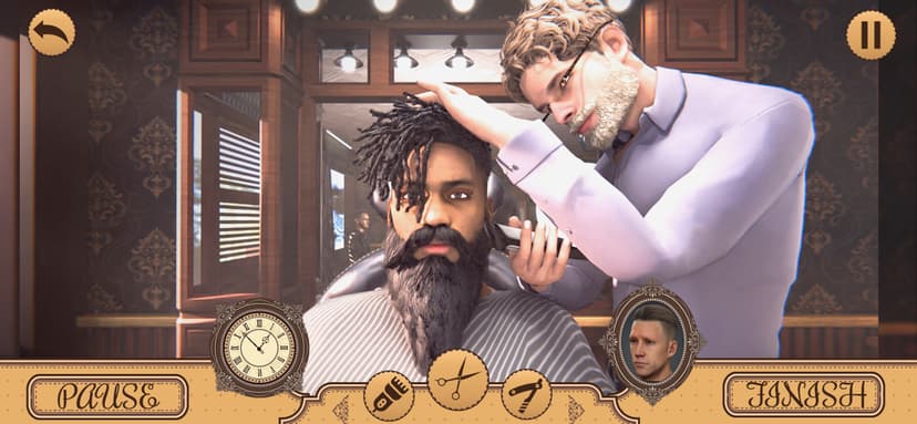 Barber games: Hair tattoo Shop screenshot 1 - screenshot