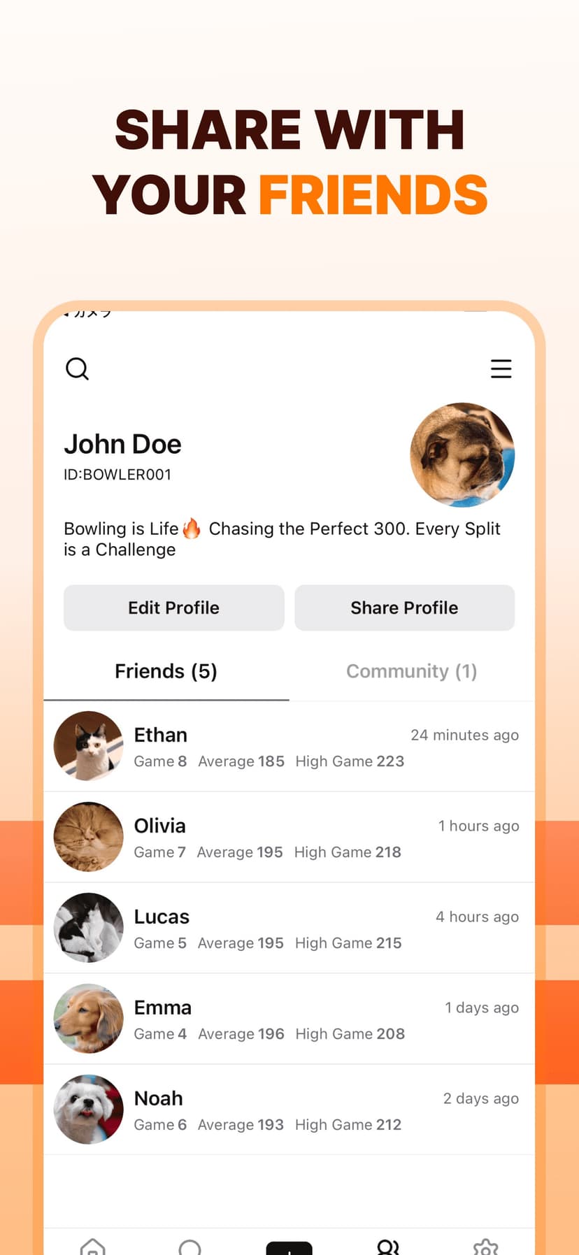 Bosc: Bowling Score Keeper App screenshot 3 - screenshot