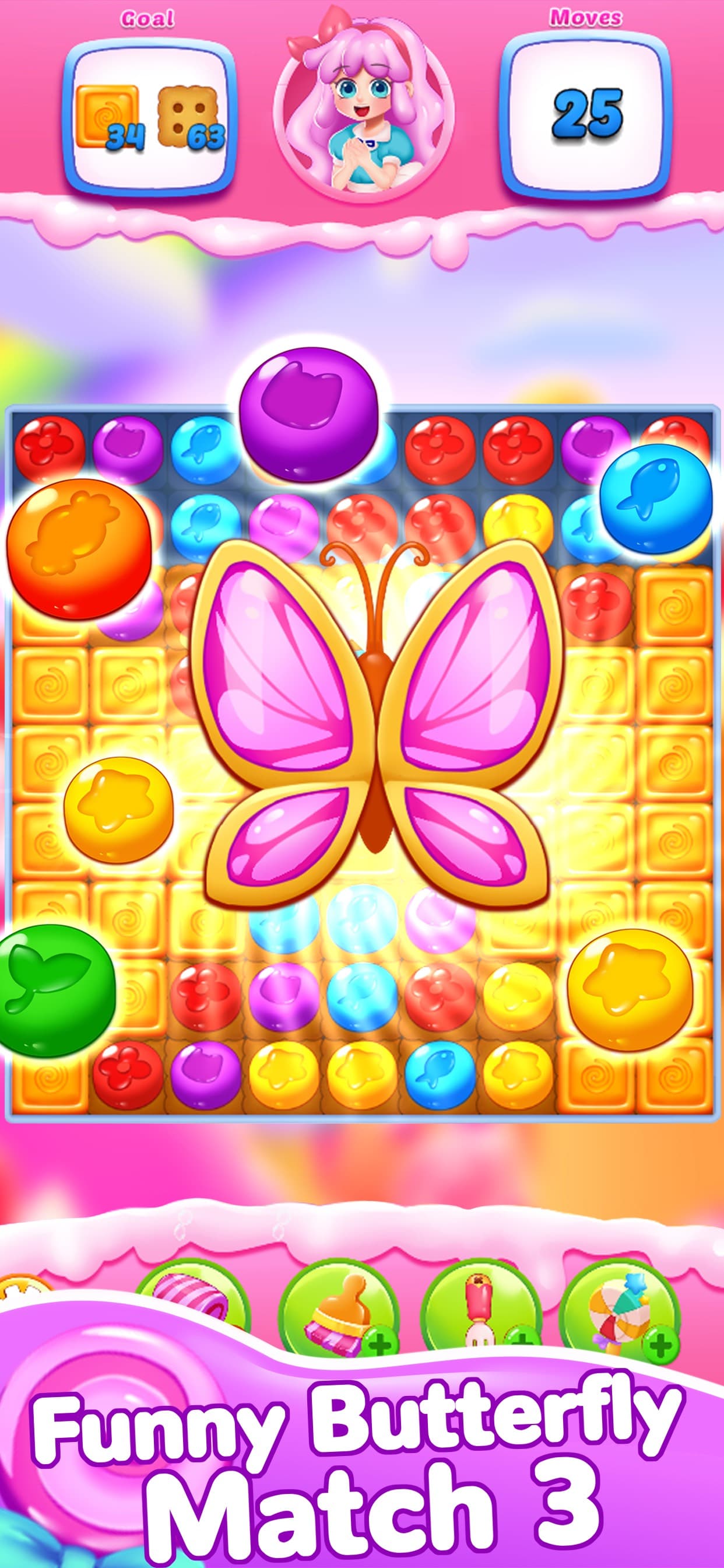 Candy Sweet Legends Match 3 screenshot 1 - screenshot