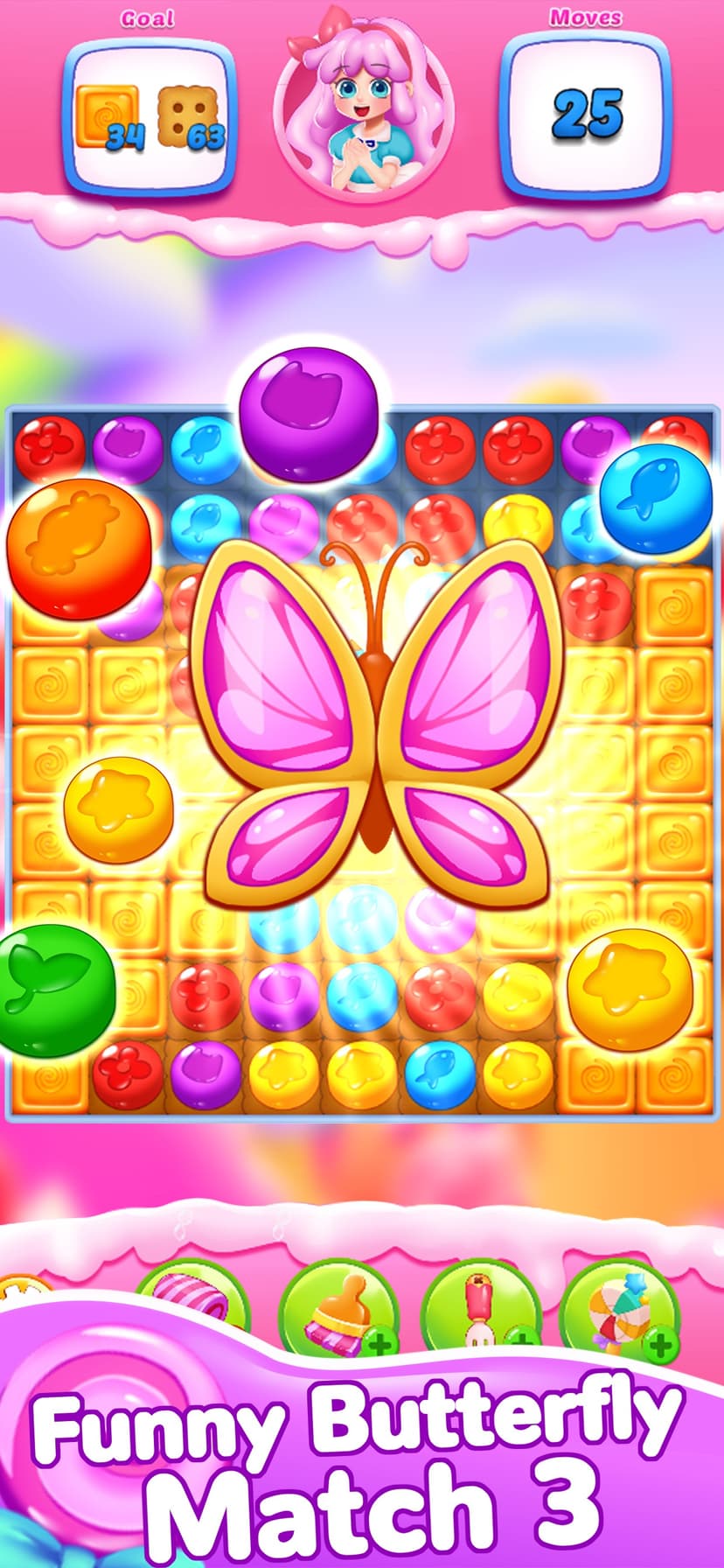 Candy Sweet Legends Match 3 screenshot 1 - screenshot