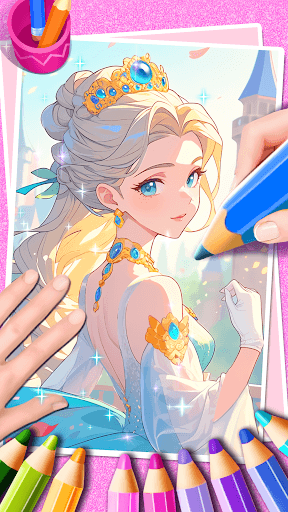 Princess Game Fantasy Coloring screenshot 13 - screenshot