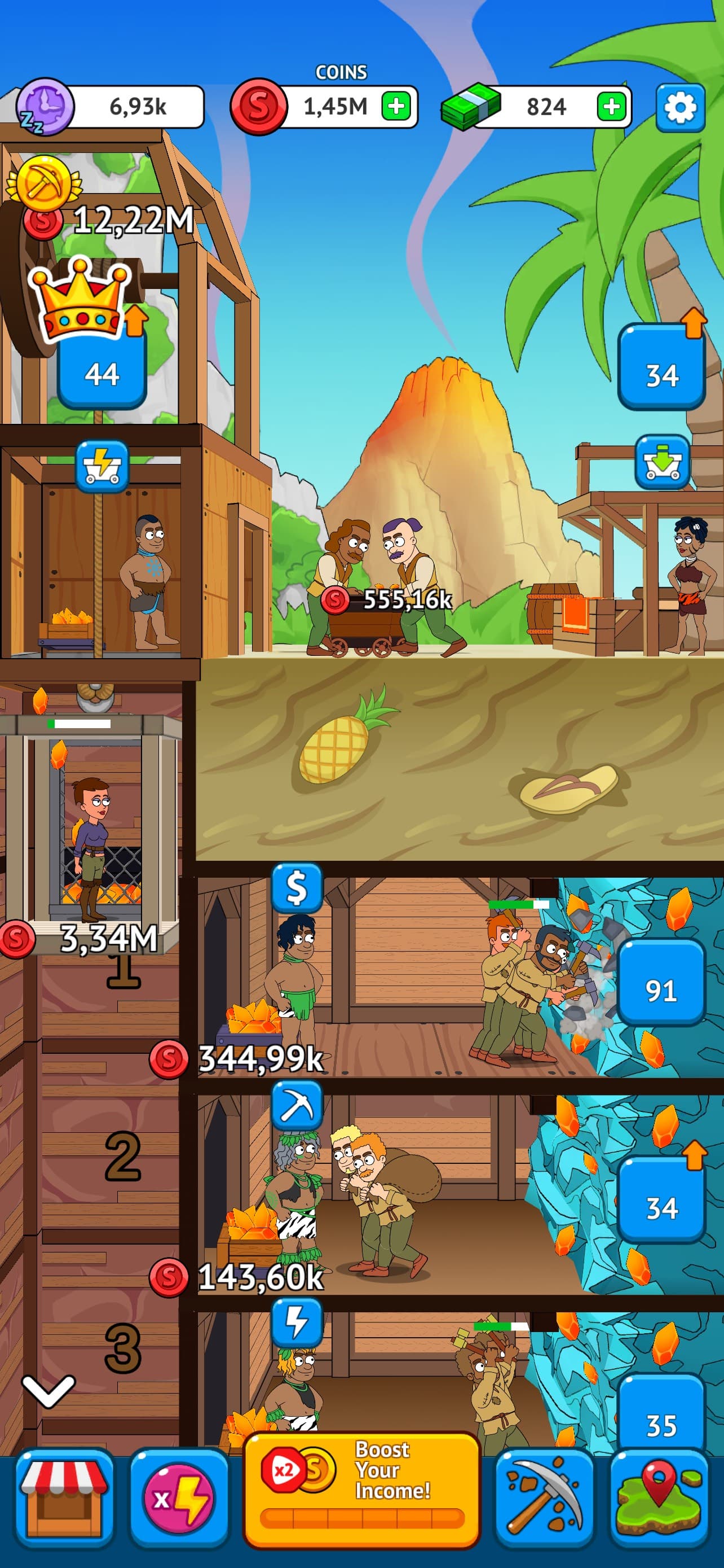 Mining Empire: Get Idle Gold screenshot 4 - screenshot
