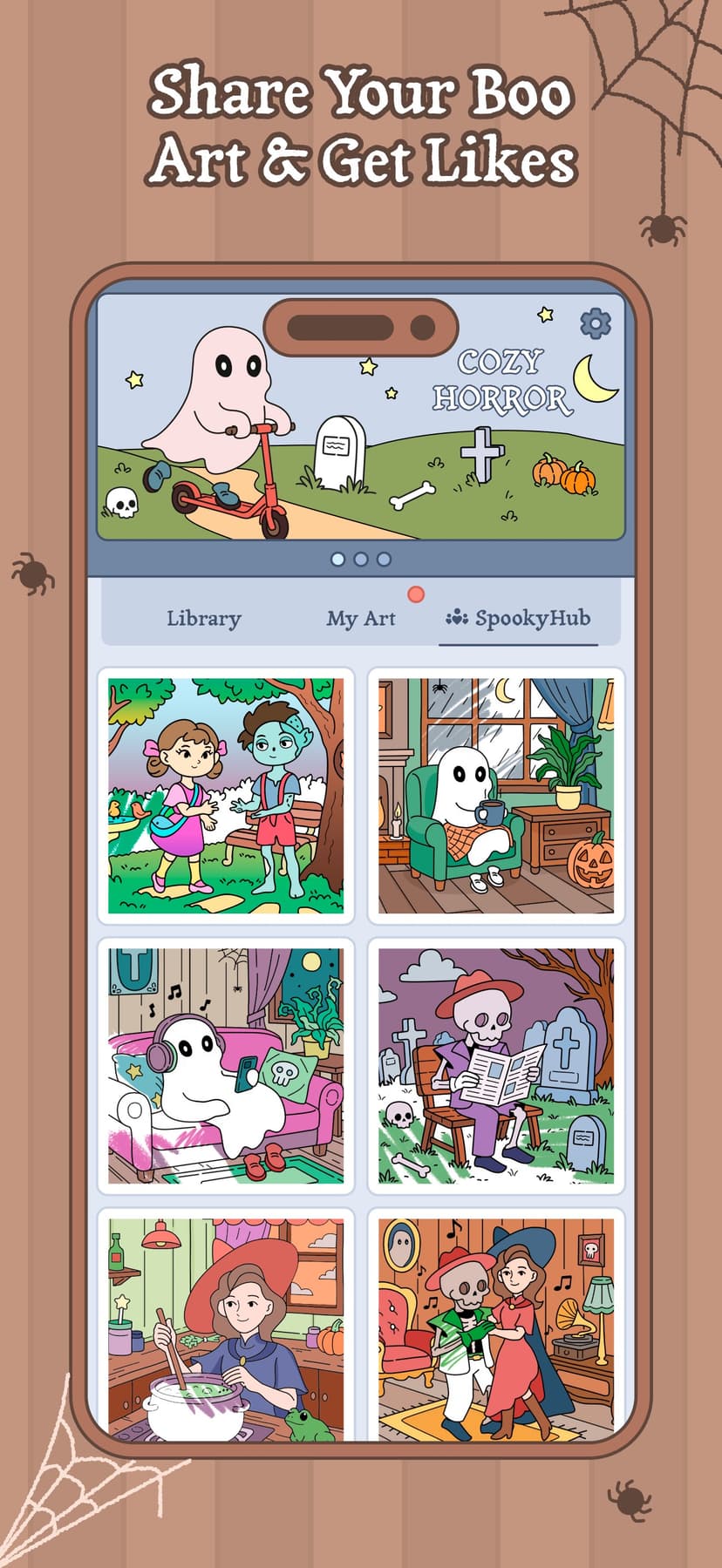 Boo Coloring Book: Cozy Horror screenshot 6 - screenshot