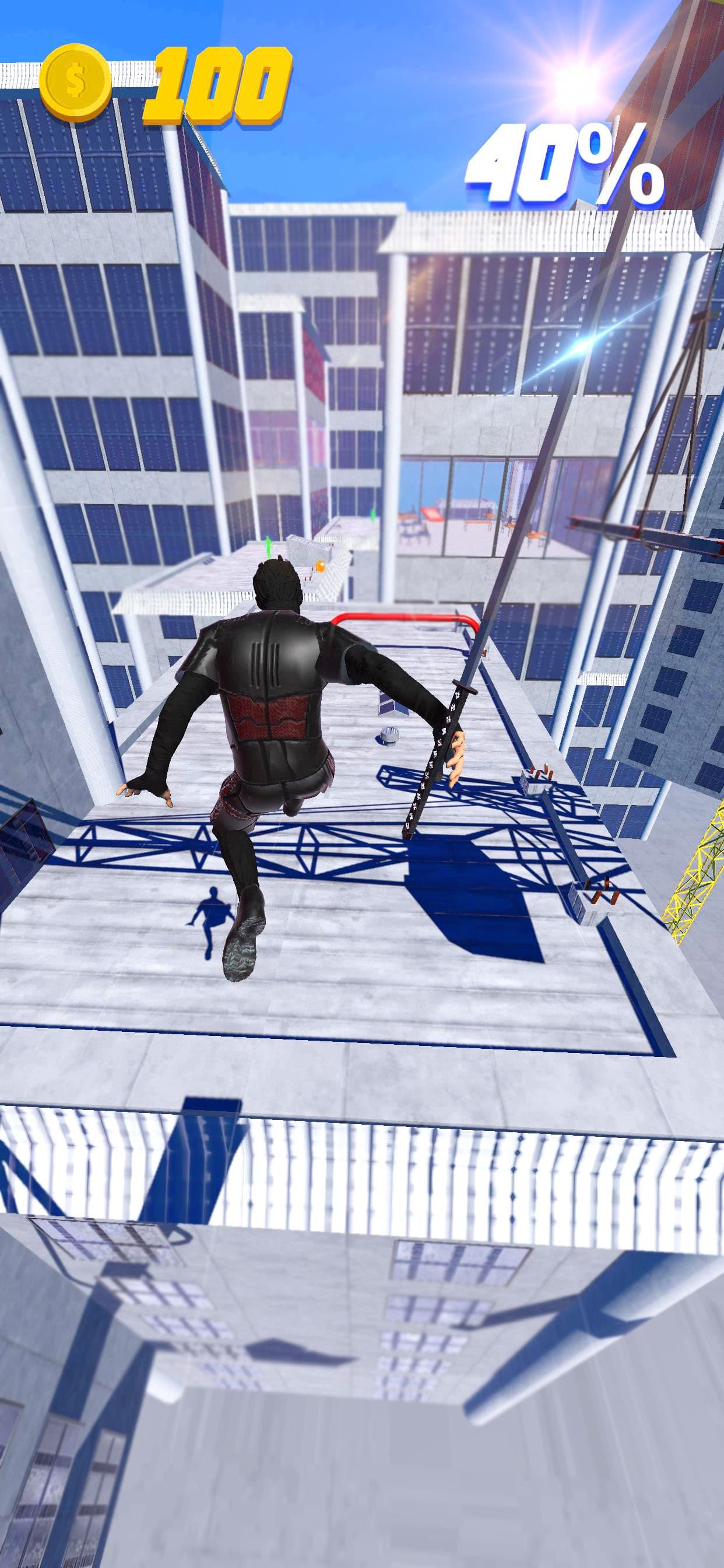 Rooftop Ninja Run screenshot 2 - screenshot