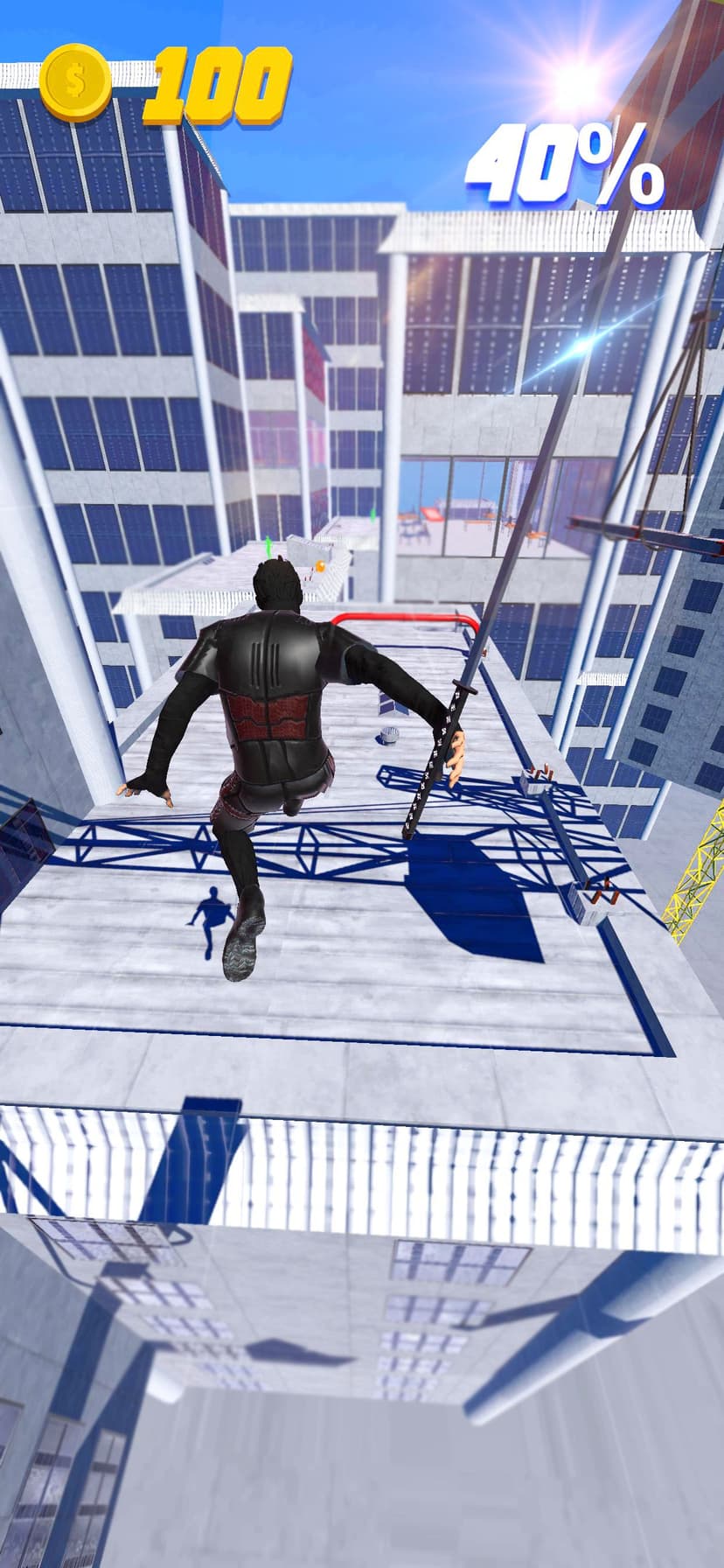 Rooftop Ninja Run screenshot 2 - screenshot