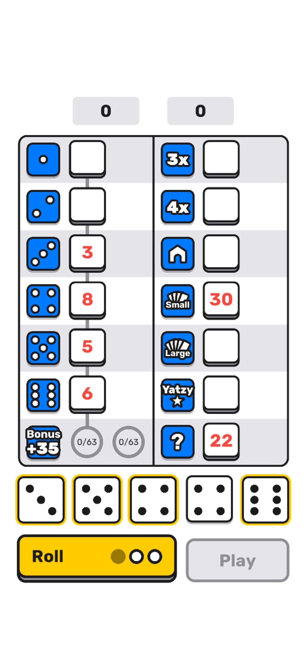 ­Yatzy screenshot 1 - screenshot