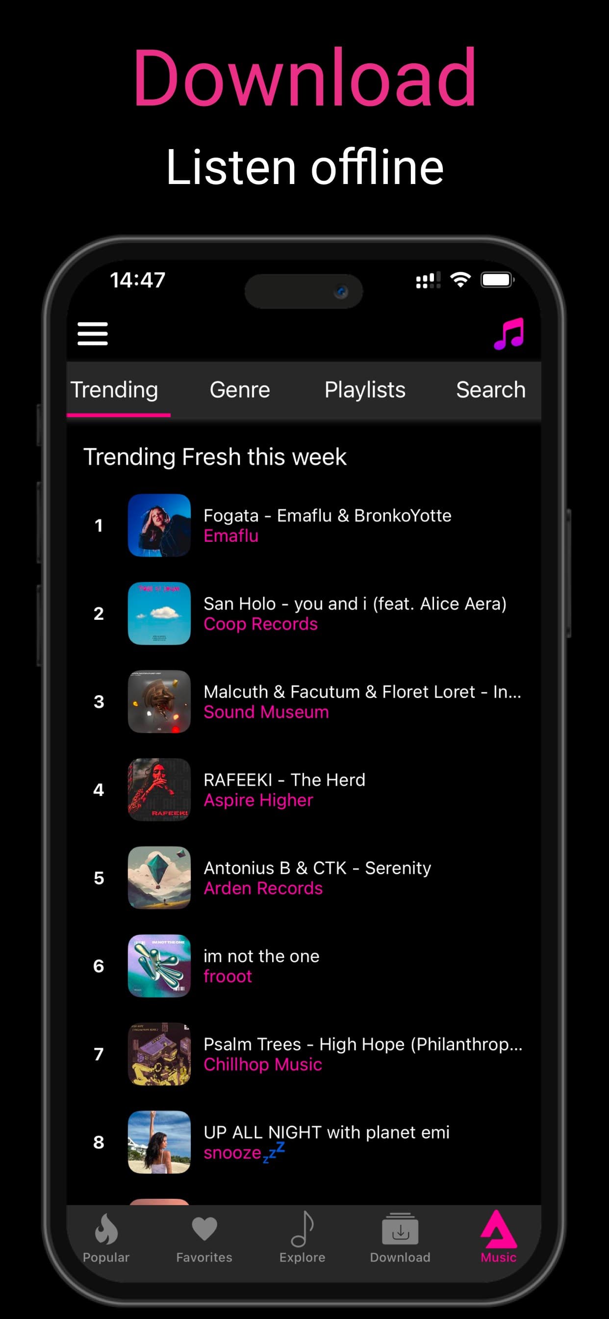 Offline Music Player ‣‣ screenshot 2 - screenshot