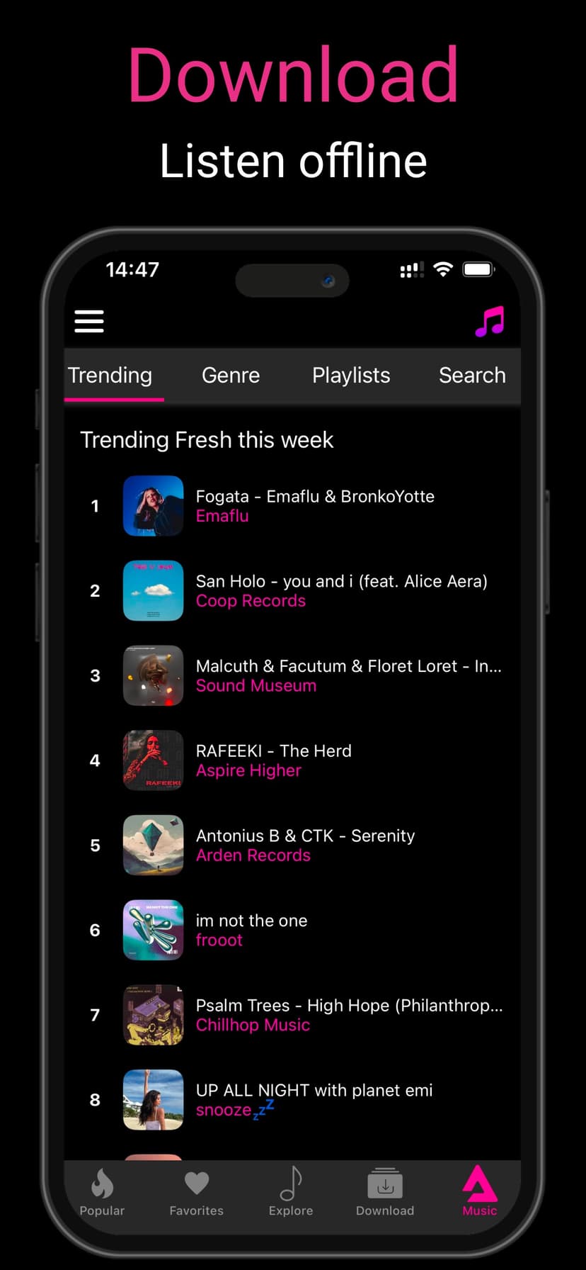 Offline Music Player ‣‣ screenshot 2 - screenshot