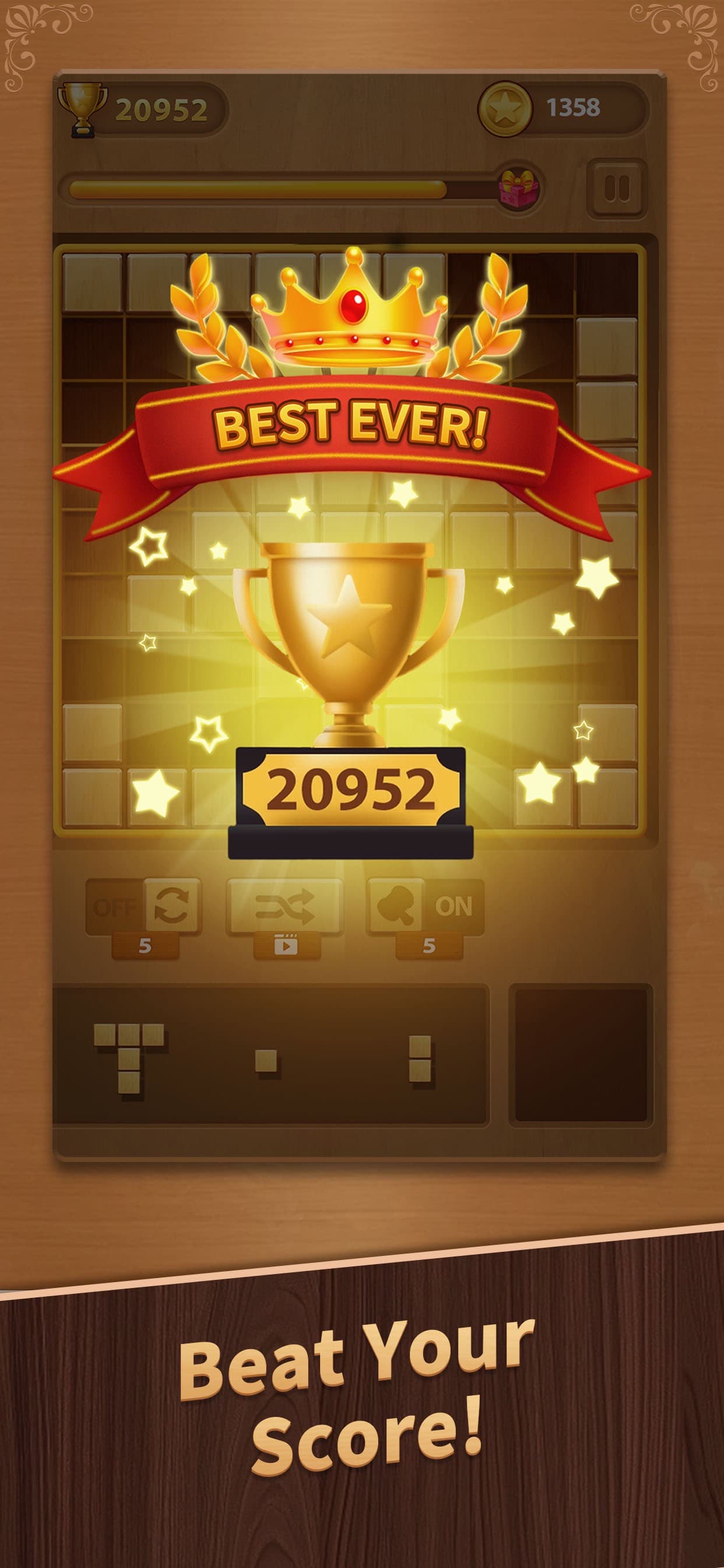 Wood Block Puzzle - Block Game screenshot 5 - screenshot