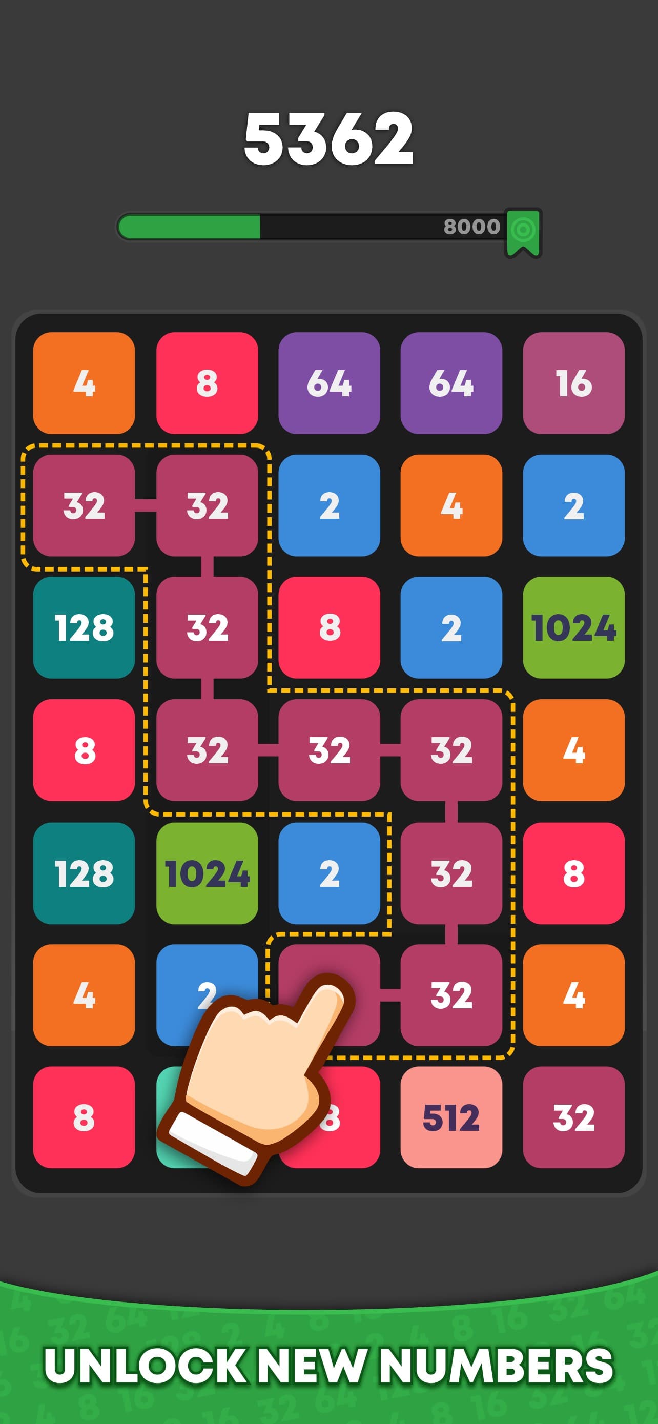 Number Match: 2048 Puzzle screenshot 2 - screenshot