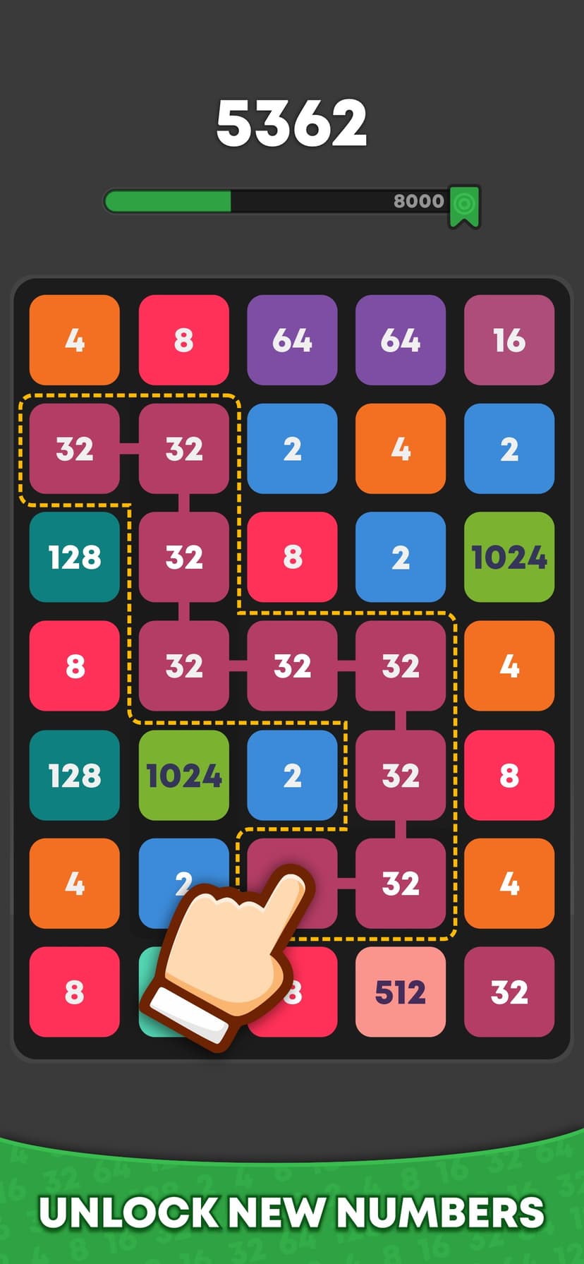 Number Match: 2048 Puzzle screenshot 2 - screenshot