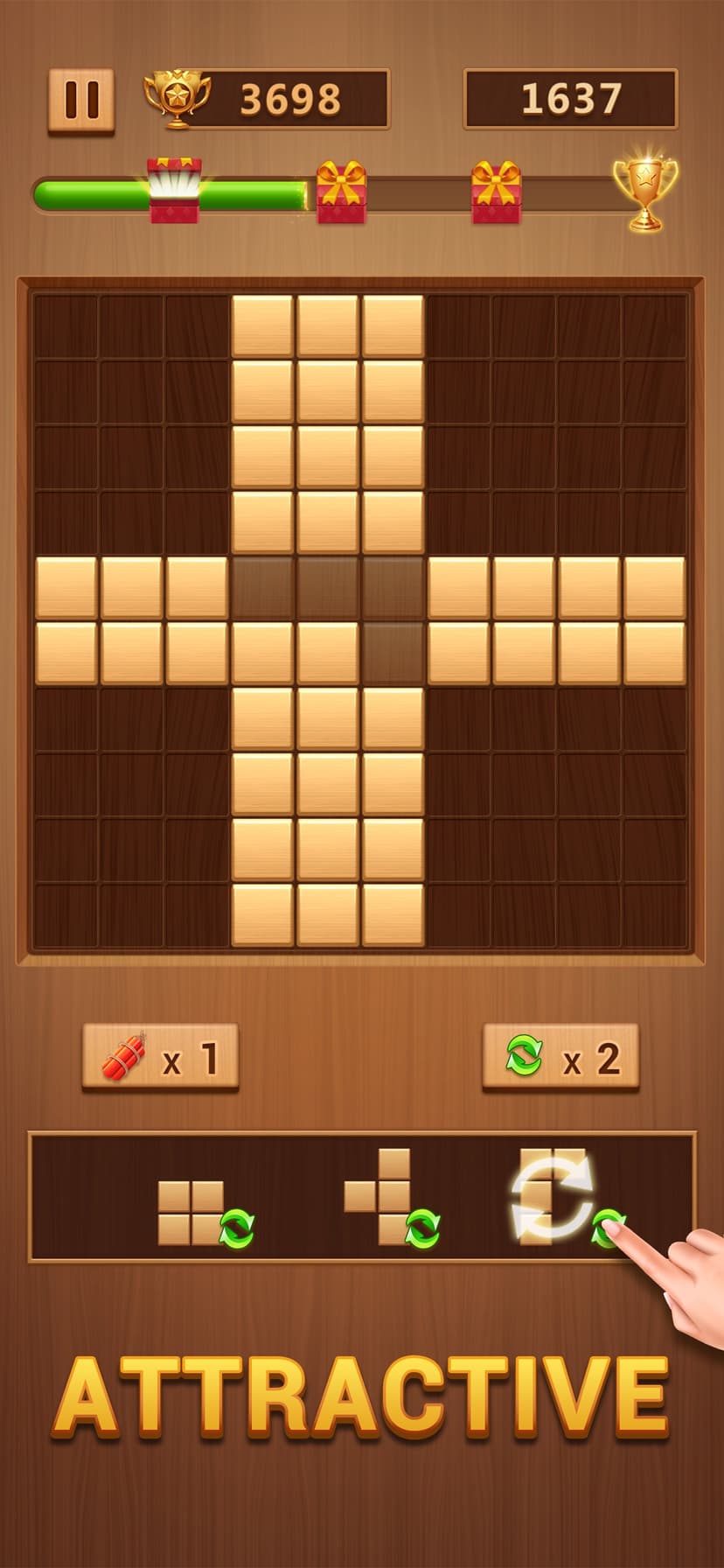 Wood Puzzle Game screenshot 1 - screenshot