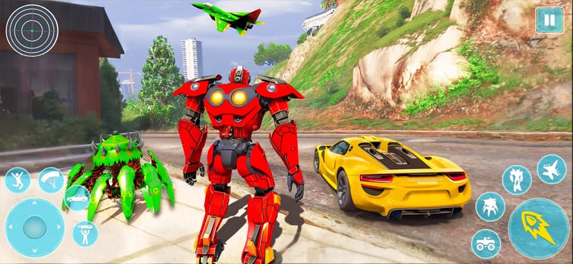 Octopus Robot Car Game 3D- War screenshot 1 - screenshot