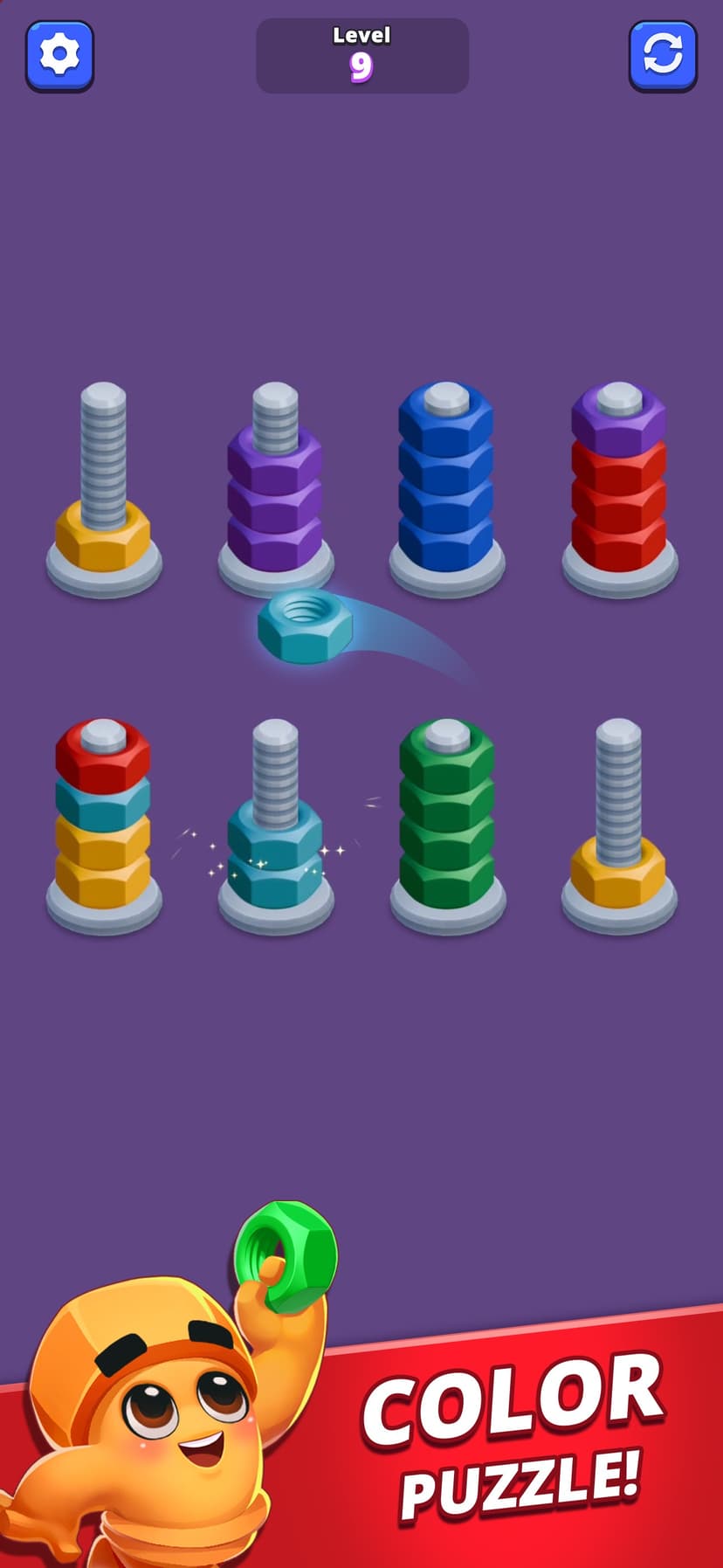 Nuts Sort Master™: Bolts Sort screenshot 3 - screenshot