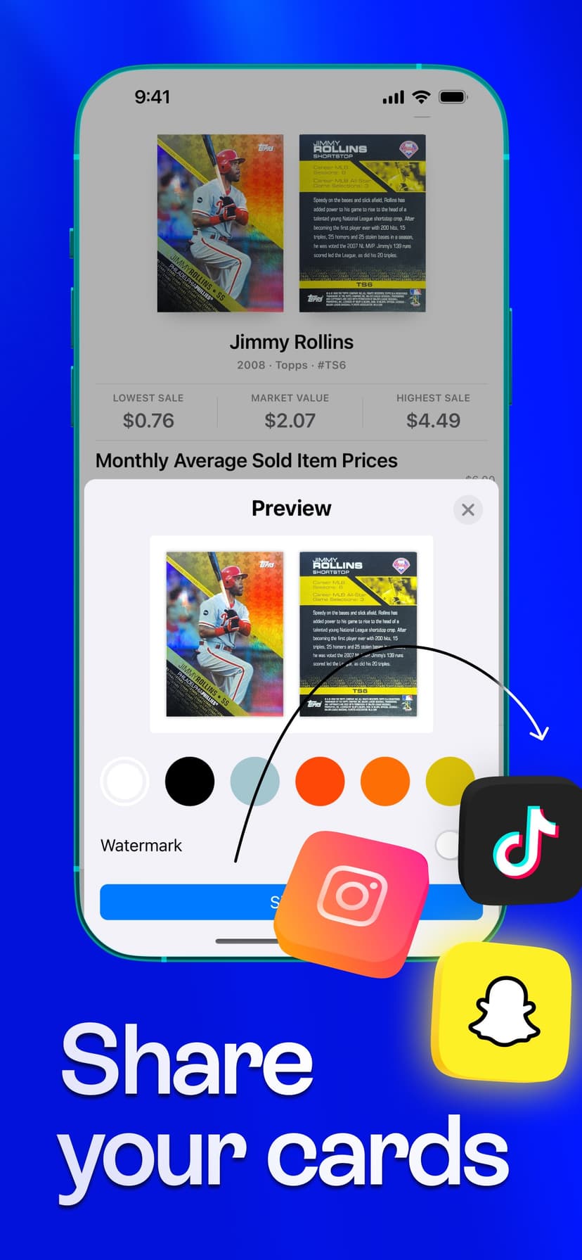 Cardstock: Sports Card Scanner screenshot 7 - screenshot