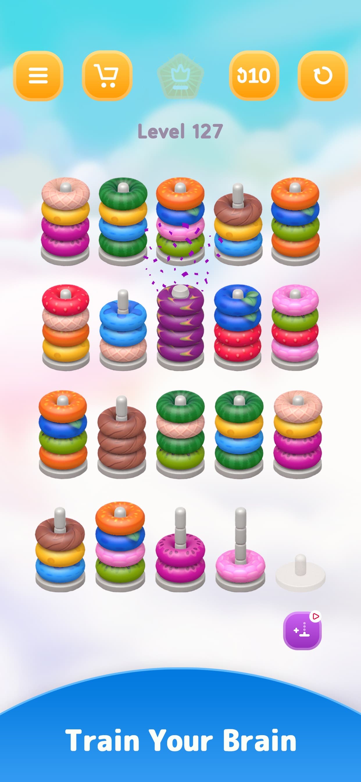 Color Sort 3D — Hoop Puzzle screenshot 6 - screenshot