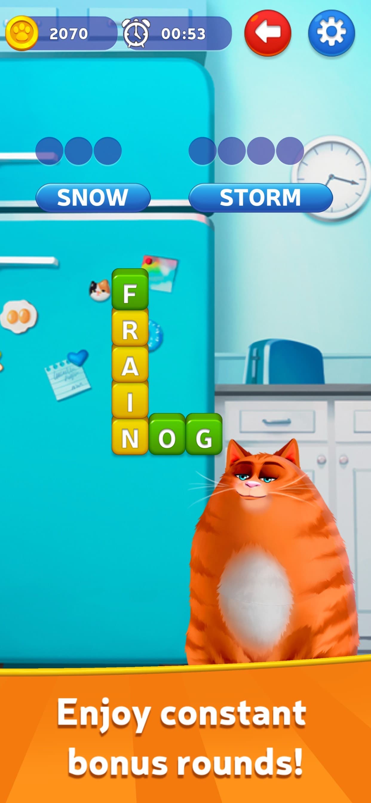 Kitty Scramble: Word Stacks screenshot 3 - screenshot