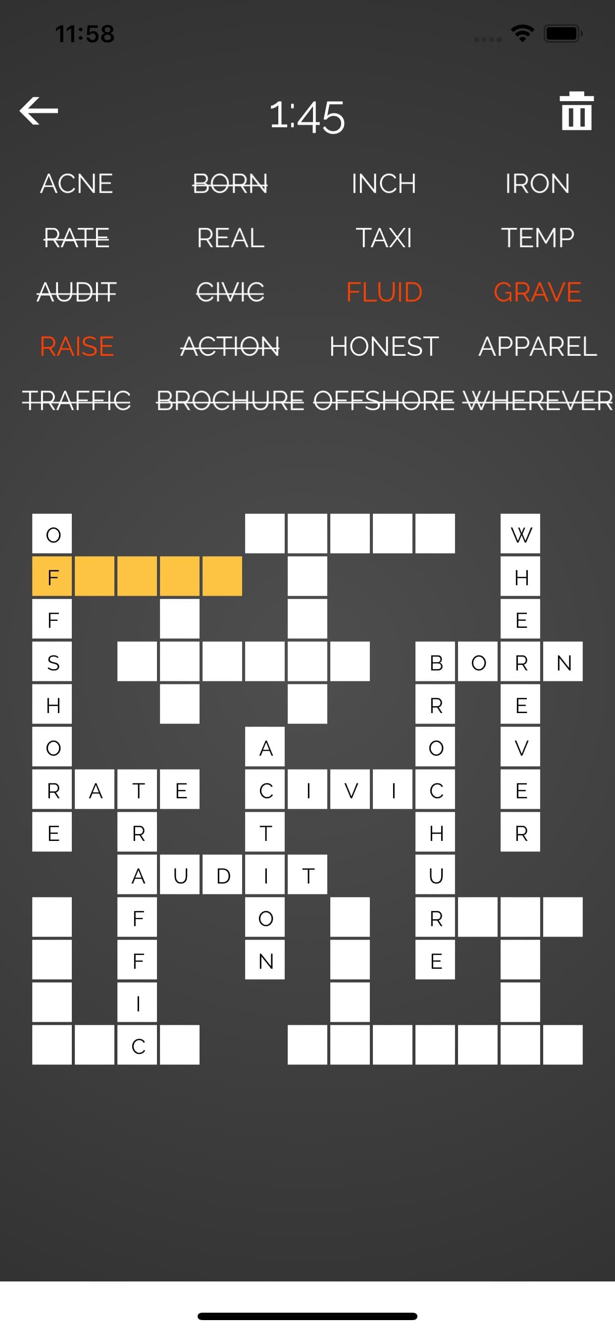 Word Fit : Fill-it-in screenshot 1 - screenshot