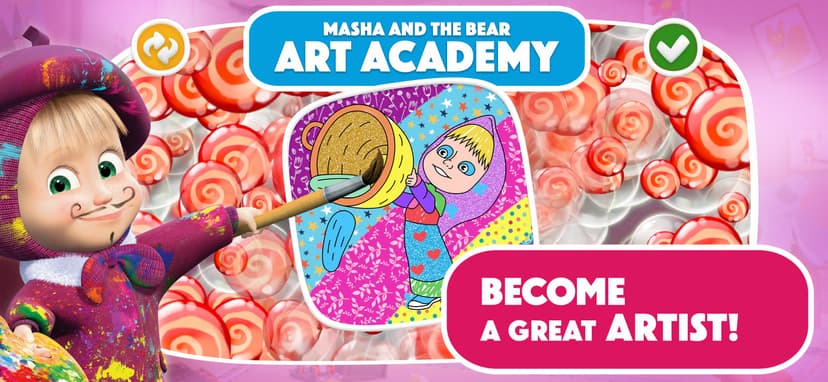 Masha and the Bear: Painting screenshot 1 - screenshot