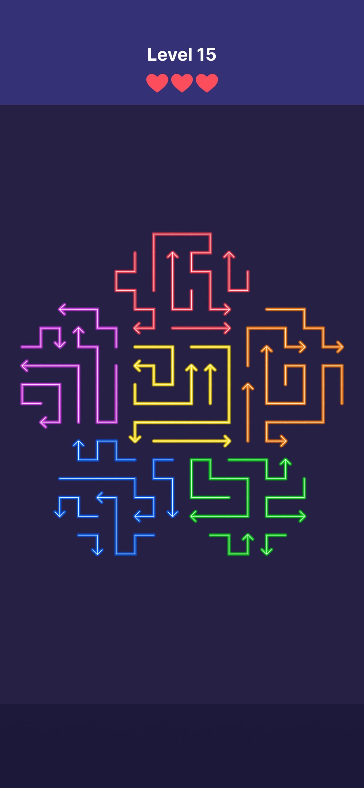 Neon Puzzle: Arrow Swipe screenshot 4 - screenshot
