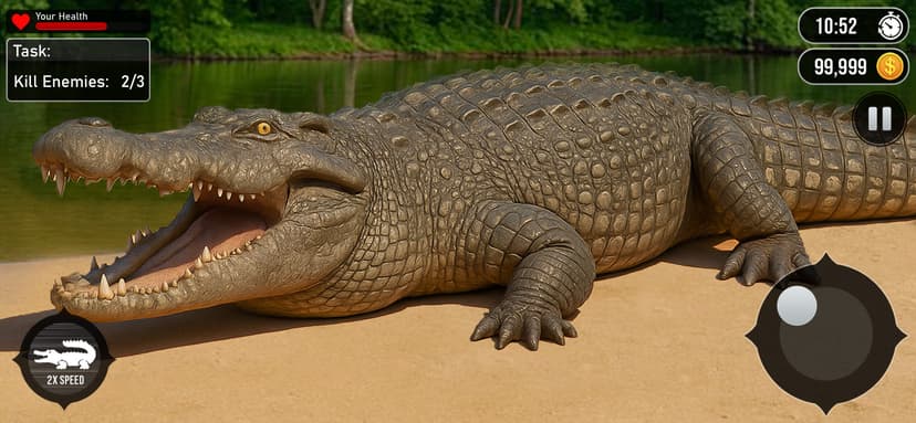 Crocodile Attack LIfe Sim 3D screenshot 4 - screenshot