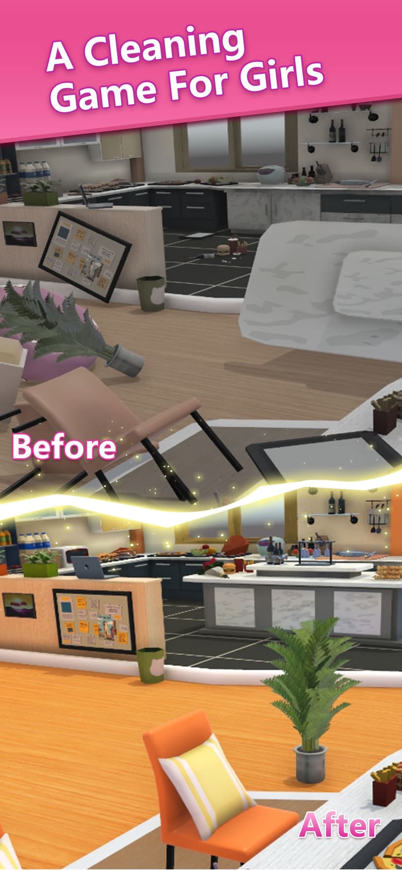 House Clean Up 3D- Decor Games screenshot 1 - screenshot