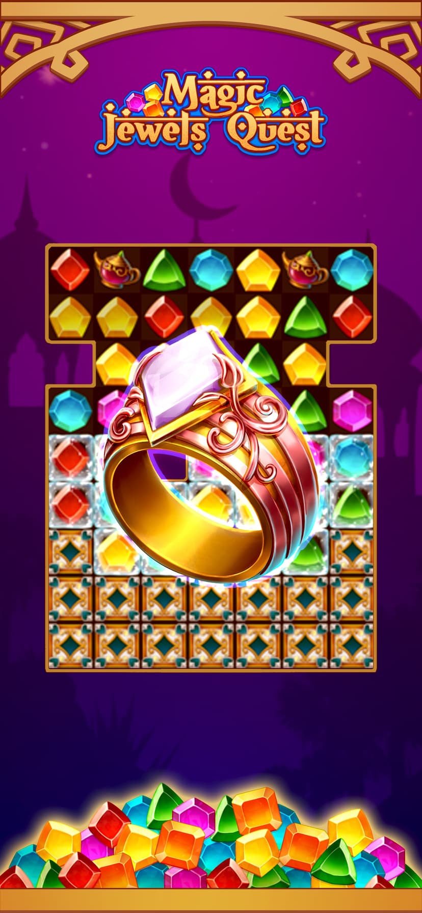 Magic Jewels Quest: Match 3 screenshot 1 - screenshot
