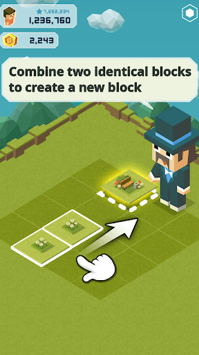 Merge Tycoon: 2048 Theme Park screenshot 1 - screenshot