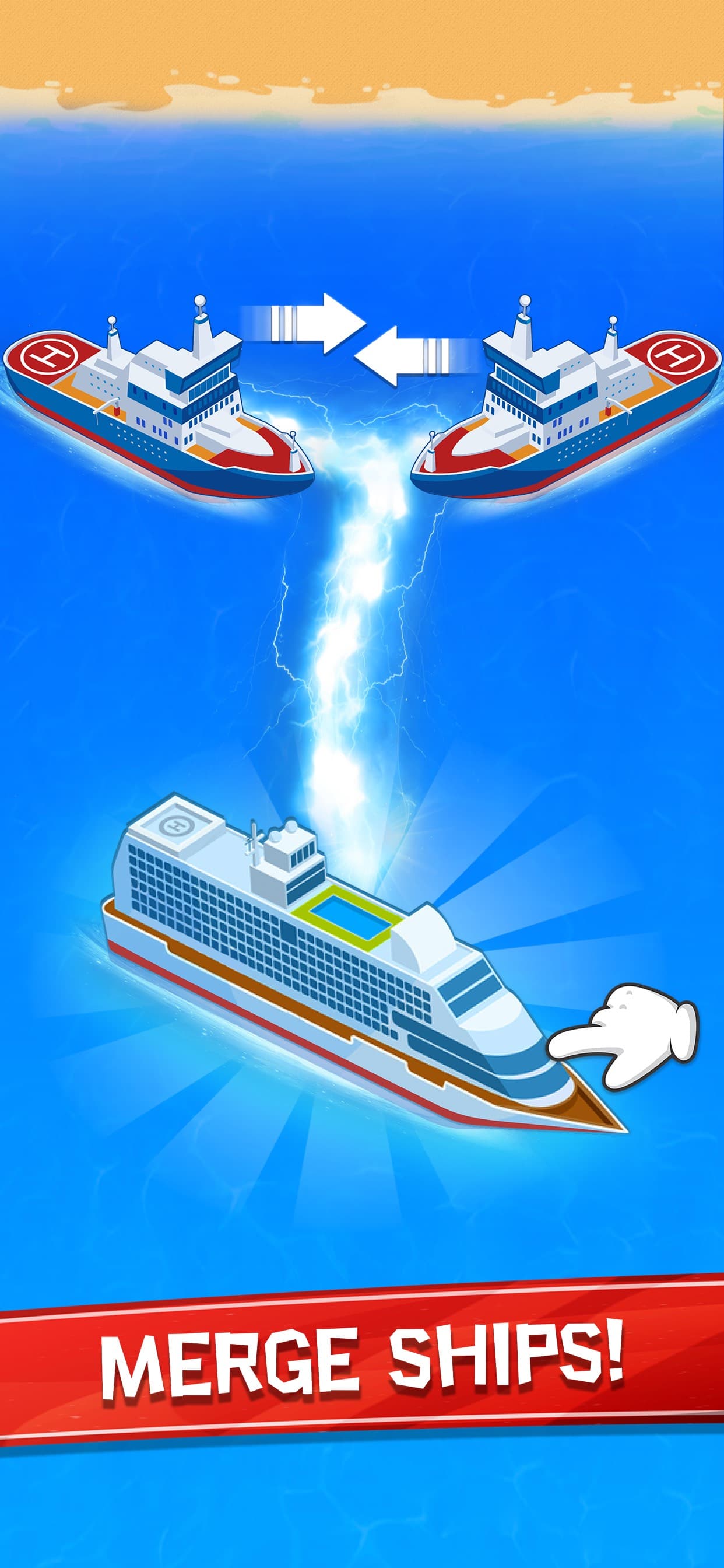 Merge Ship - Idle Tycoon Game screenshot 1 - screenshot