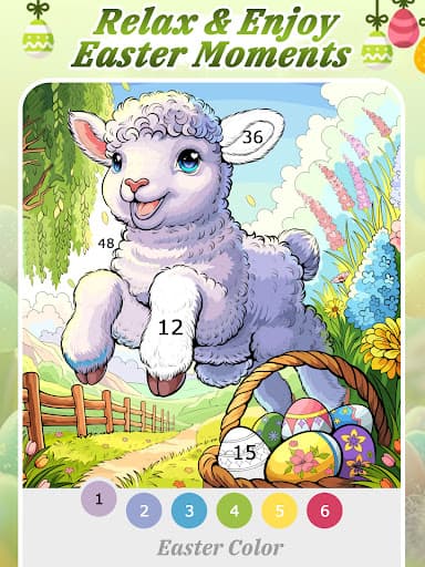 Easter Color by Number Games screenshot 9 - screenshot