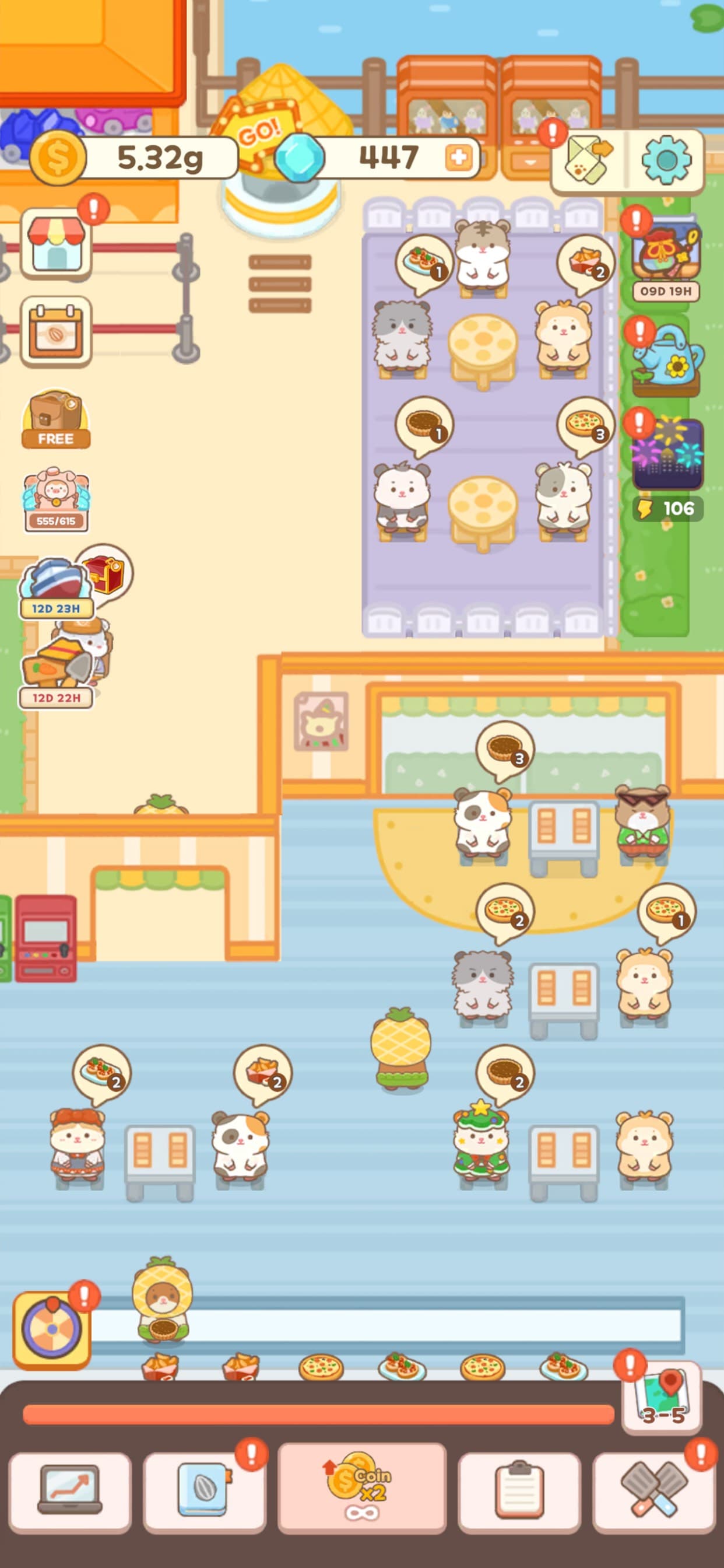 Ham's Kitchen : Cute Food Game screenshot 2 - screenshot