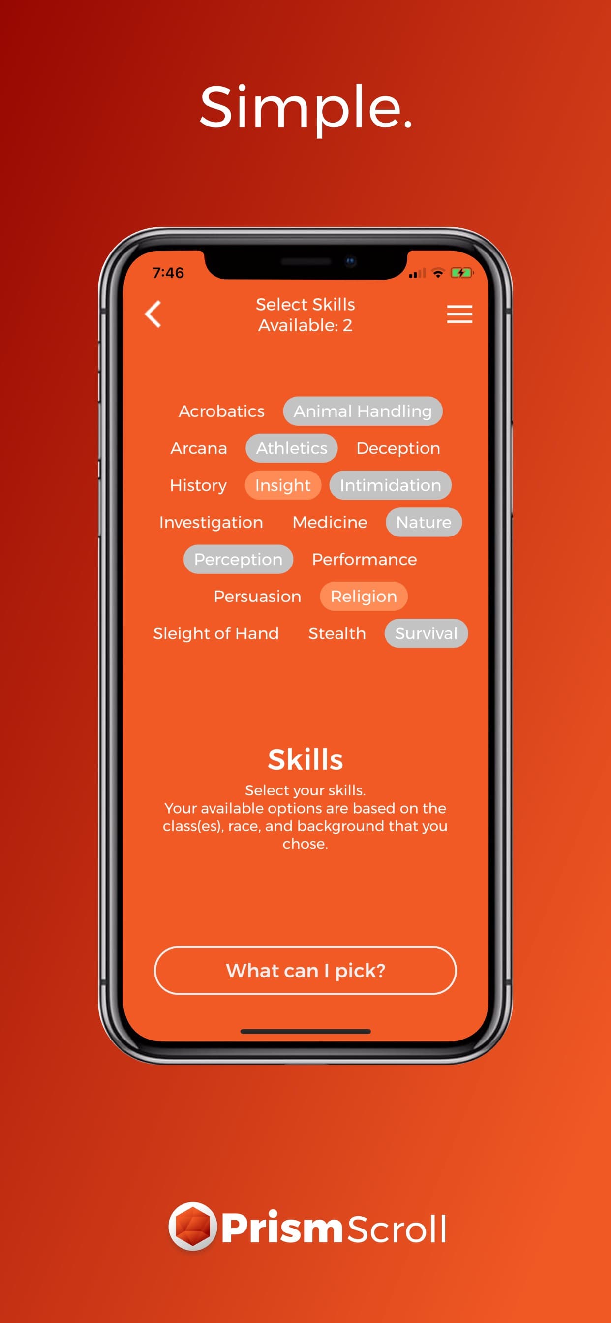 PrismScroll - Character Sheet screenshot 4 - screenshot