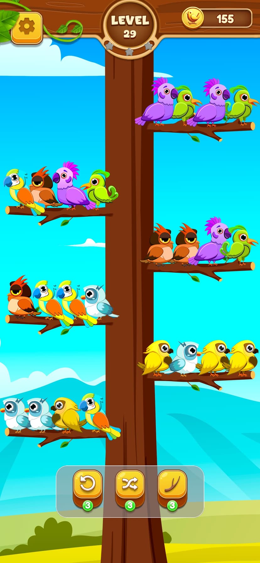 Magic Bird Sort screenshot 1 - screenshot
