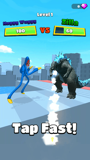 Kaiju Run - Dzilla Enemies screenshot 1 - screenshot